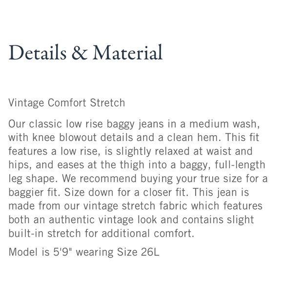 Abercrombie & Fitch “The Baggy” Jeans - Picture 7 of 8